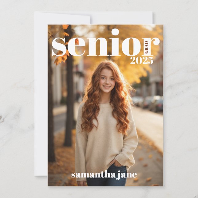 Senior Grad Photo Invitation (Front)