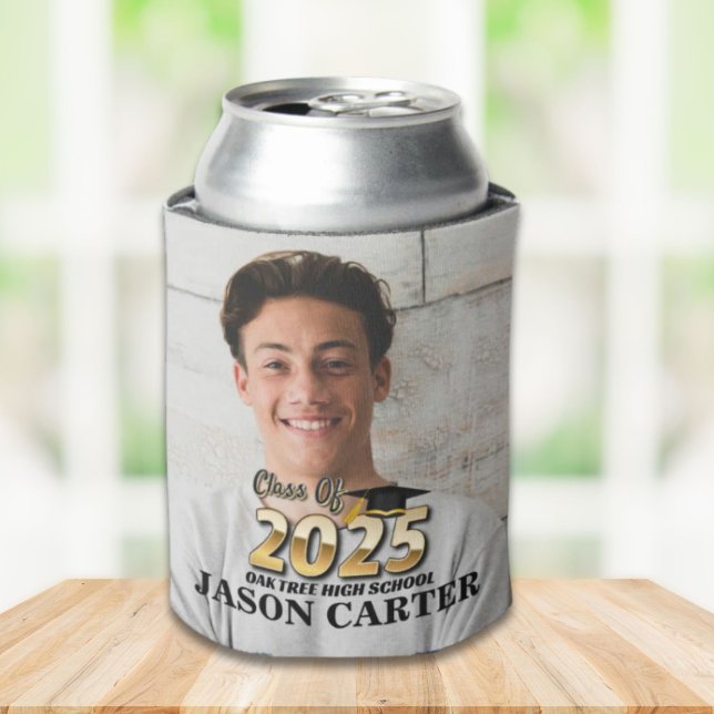 Senior Graduate Class of 2025 Graduation Photo Can Cooler (Senior Graduate Class of 2025 Graduation Photo Can Cooler)