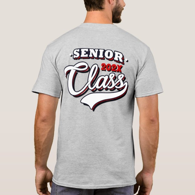 Senior Graduating class of red T-Shirt (Back)