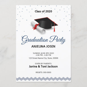 Senior Graduation Announcement and Invitation