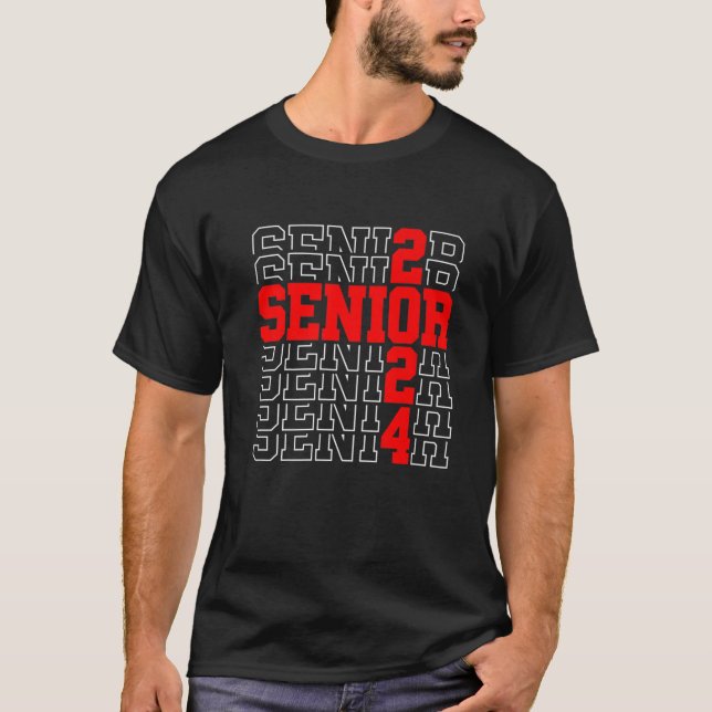 Senior Graduation Gift Boys Girls Class Of 2024 Se T-Shirt (Front)