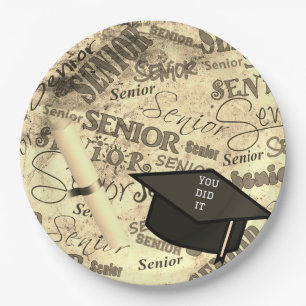 Senior Graduation Paper Plates