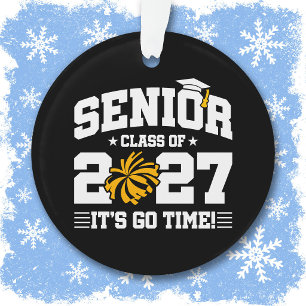 Senior Graduation Quote Cheer Team Class of 2027 Ornament