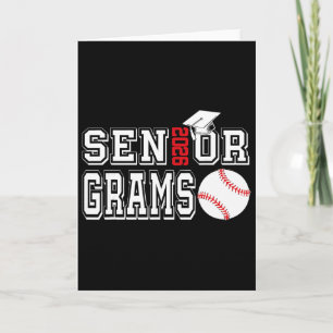 Senior Grams Cl Of 2026 Baseball Grams Graduation Card