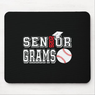 Senior Grams Cl Of 2026 Baseball Grams Graduation Mouse Pad