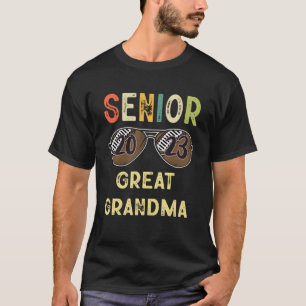 Senior Great Grandma Cool Proud Football Senior Gr T-Shirt