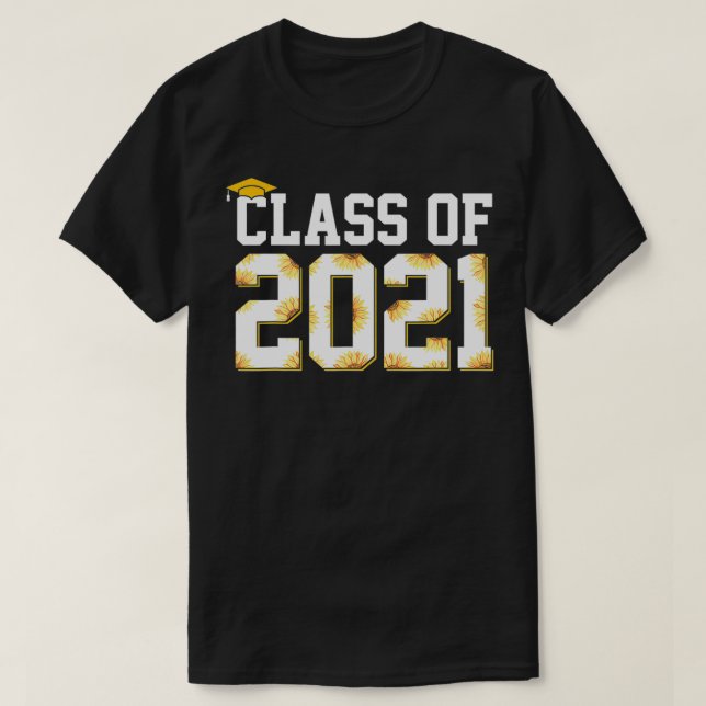 Senior High School College  Class Of 2021 Graduati T-Shirt (Design Front)