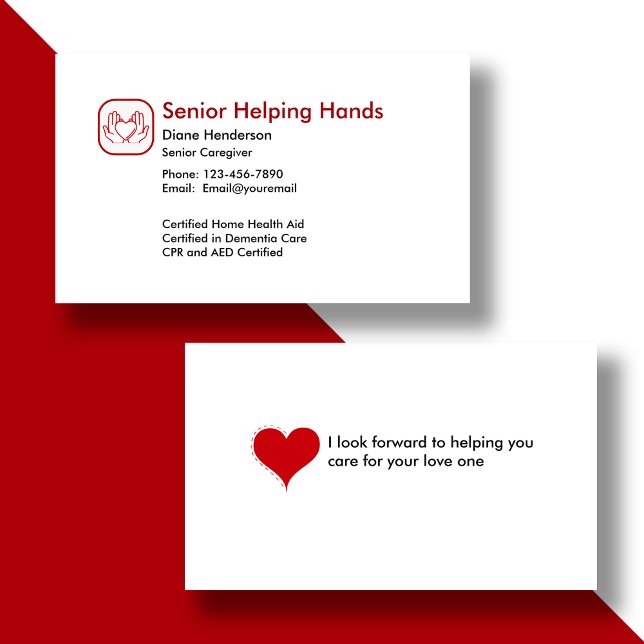 Senior Home Care Business Card (Creator Uploaded)
