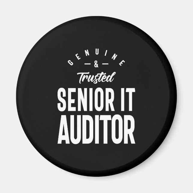 Senior It Auditor Job Title Gift Magnet (Front)