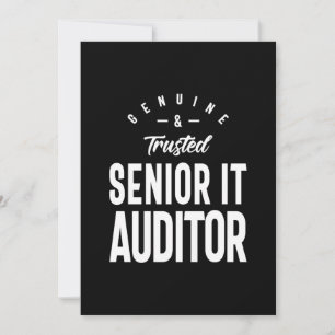 Senior It Auditor Job Title Gift Thank You Card