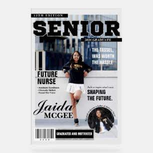 Senior Magazine Style Acrylic Graduation Display