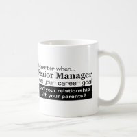 Senior Management Career Goal Mug - Black