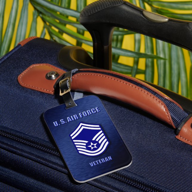 Senior Master Sergeant USAF Luggage Tag (Front Insitu 1)