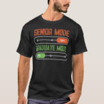 Senior Mode: OFF – Graduate Mode: ON T-Shirt<br><div class="desc">Level up from senior status to graduate greatness! This funny and modern “Senior Mode: OFF – Graduate Mode: ON” design is the perfect tee for the Class of 2025. Inspired by tech and gamer vibes, it’s ideal for high school or college grads who are ready to move on and celebrate...</div>