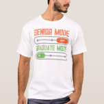 Senior Mode: OFF – Graduate Mode: ON T-Shirt<br><div class="desc">Level up from senior status to graduate greatness! This funny and modern “Senior Mode: OFF – Graduate Mode: ON” design is the perfect tee for the Class of 2025. Inspired by tech and gamer vibes, it’s ideal for high school or college grads who are ready to move on and celebrate...</div>
