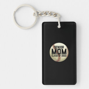 Senior Mom Class of 2022 Baseball Mom Key Ring