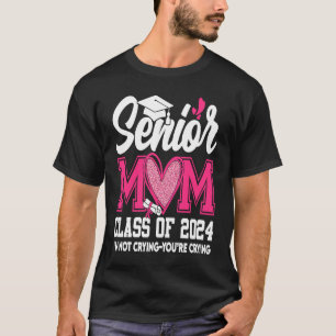 Senior Mom Class Of 2024 24 Graduate Heart Graduat T-Shirt
