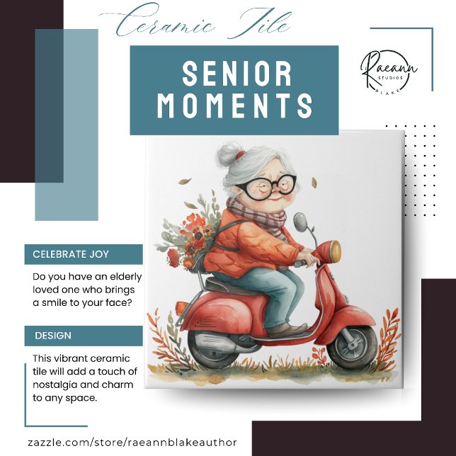 Senior Moments Ceramic Tile (Creator Uploaded)