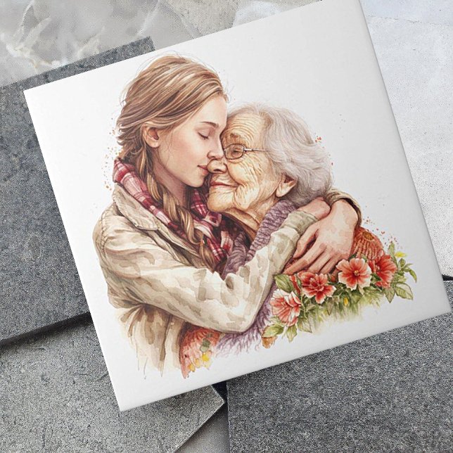 Senior Moments Mother's Day / Any Day Ceramic Tile (Creator Uploaded)