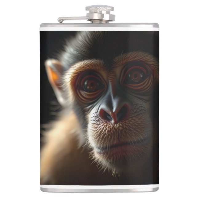 Senior monkey hip flask (Front)