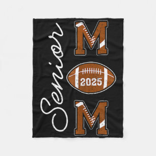 Senior Mum 2025 Footll Mummy Cl Of 2025 Graduation Fleece Blanket