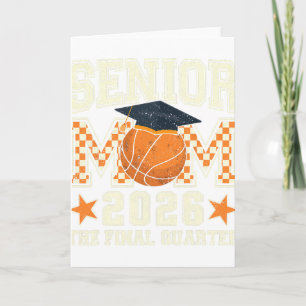 Senior Mum 2026 Basketball Graduation Quarter Men Card
