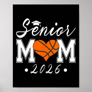 Senior Mum 2026 Cl Of 2026 Sketll Graduate Mother  Poster