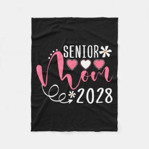Senior Mum 2028 Graduation Senior Mama 2028 Fleece Blanket