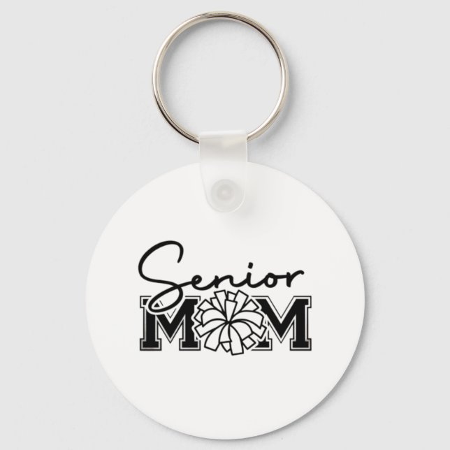 Senior Mum Cheer Design 🎓📣 Key Ring (Front)