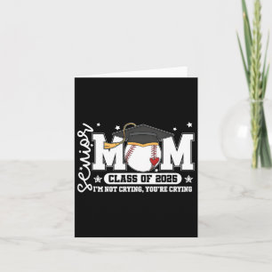 Senior Mum Cl Of 2025 Baseball Funny Mum Graduatio Card