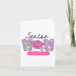 Senior Mum Cl Of 2025 Coquette Bow Graduation  Card