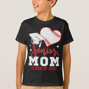 Senior Mum Cl Of 2026 Baseball Graduation T-Shirt