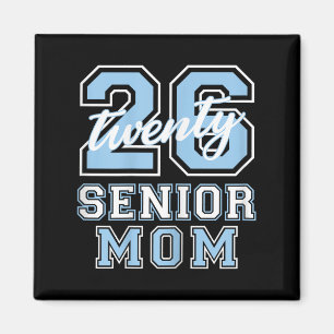 Senior Mum Cl Of 2026 Graduation Pale Blue Letters Magnet
