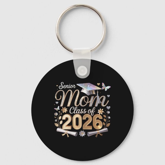 Senior Mum Cl Of 2026  Key Ring (Front)