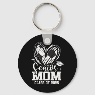 Senior Mum Cl Of 2026 Soccer Graduation Heart  Key Ring