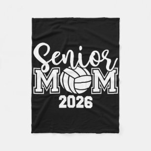 Senior Mum Cl Of 2026 Volleyball Mum Graduation Se Fleece Blanket