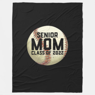 Senior Mum Class of 2022 Baseball Mum Fleece Blanket