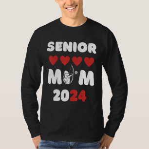 Senior Mum Class Of 2024 Archery Mum Graduation T-Shirt