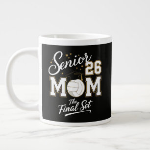 Senior Mum Class of 2026 Volleyball Large Coffee Mug
