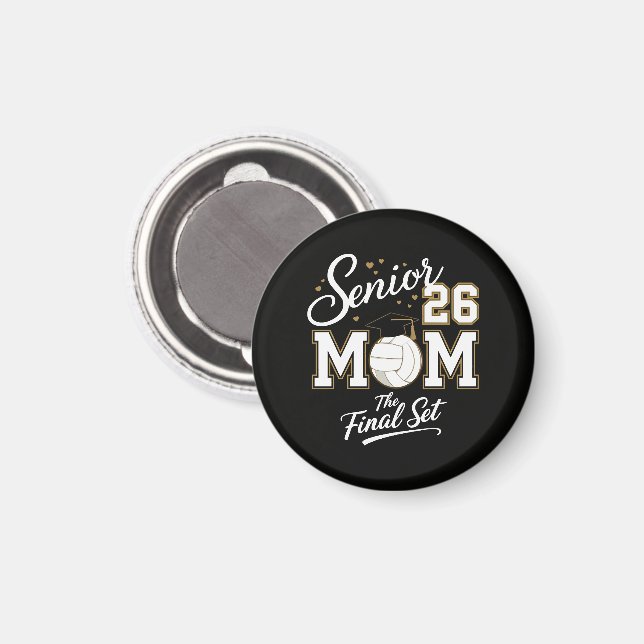 Senior Mum Class of 2026 Volleyball Magnet (Front/Back)