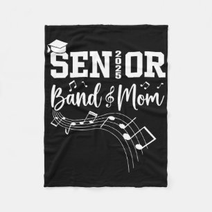 Senior Nd Mum 2025 Marching Nd Mum Of Graduation 2 Fleece Blanket