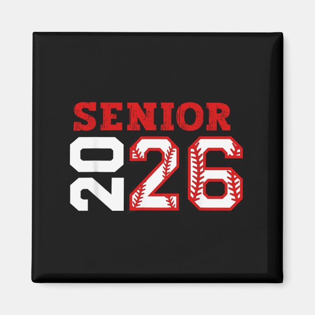 Senior night class of 2026 baseball seniors magnet (Front)