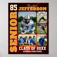 Senior Night Sports Team Custom Photo Collage
