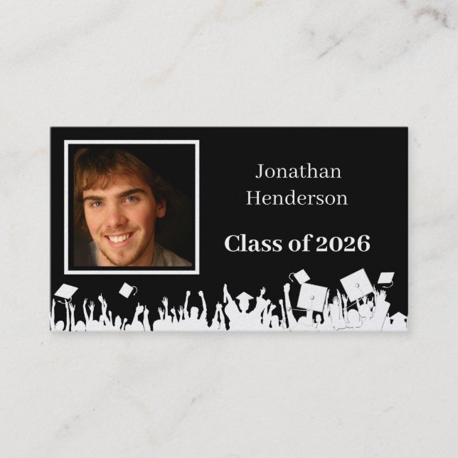 Senior Profile Card with your photos (Front)