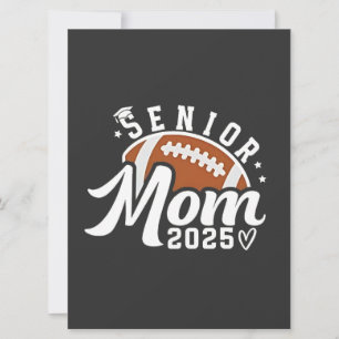 Senior Proud Mum 2025 Fantasy Football Graduate  Holiday Card