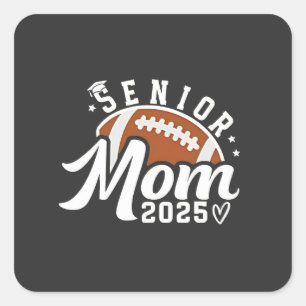 Senior Proud Mum 2025 Fantasy Football Graduate  Square Sticker
