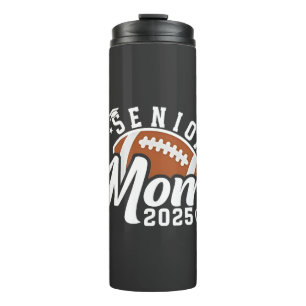 Senior Proud Mum 2025 Fantasy Football Graduate Thermal Tumbler
