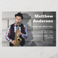 Senior Recital Photo Editable Concert Template