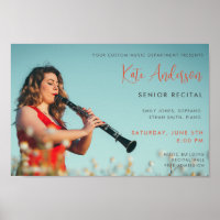 Senior Recital Poster Template Music Concert