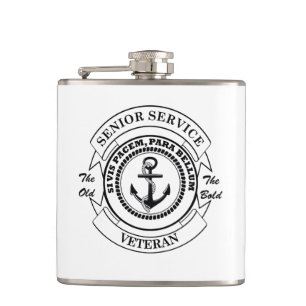 Senior Service Veteran Hip Flask